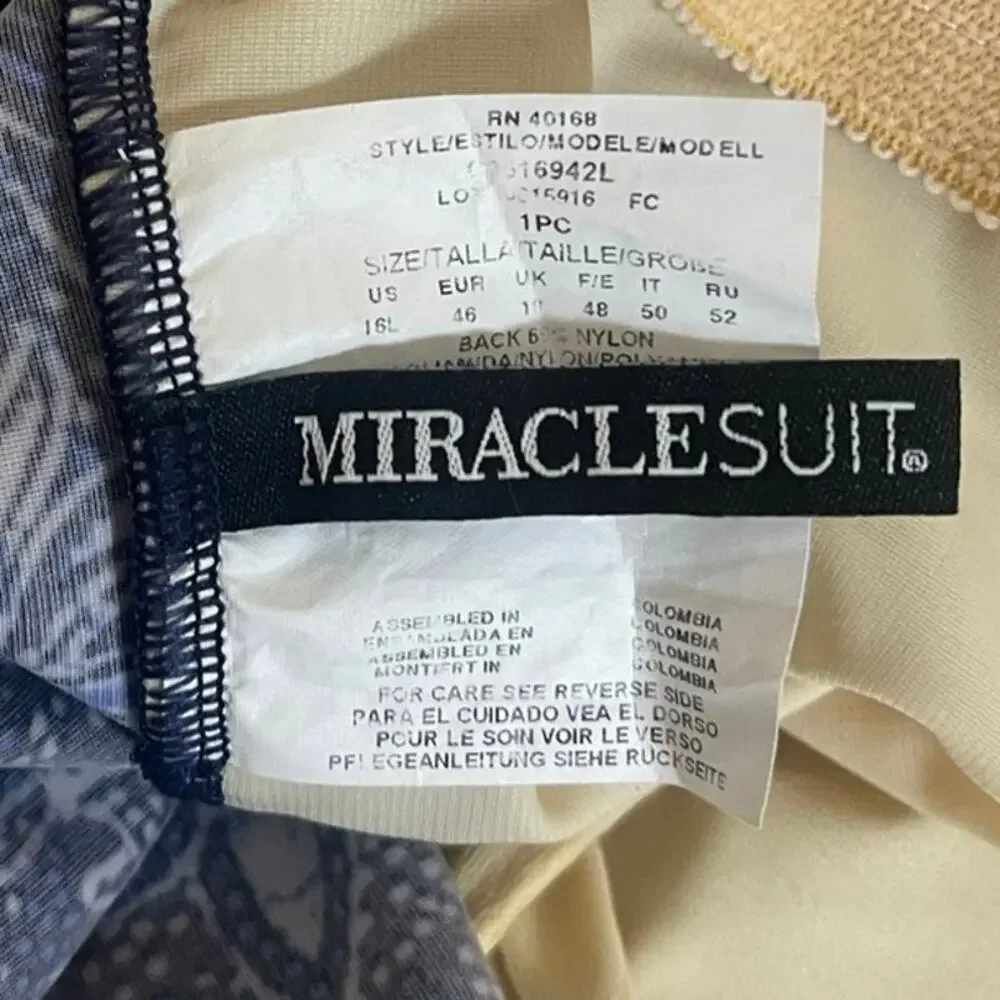 Miraclesuit 16 Long Torso Avanti One Piece Provenace D'ur Strapless Resortwear